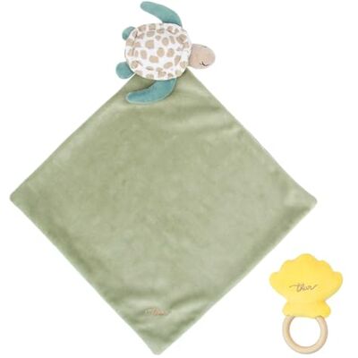 THUN Set doudou e sonaglio Baby Summer Doudou: 100% poliestere. Sonaglio: poliestere, PVC., 13H / S8X28CM THUN Set doudou e sonaglio Baby Summer Doudou: 100% poliestere. Sonaglio: poliestere, PVC., 13H / S8X28CM