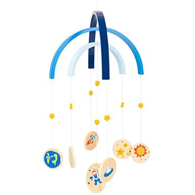 small foot Space, Legno, Giostrina per Neonati con Stelle e Figure dello Spazio. Decorazione, Multicolore, Normale small foot Space, Legno, Giostrina per Neonati con Stelle e Figure dello Spazio. Decorazione, Multicolore, Normale