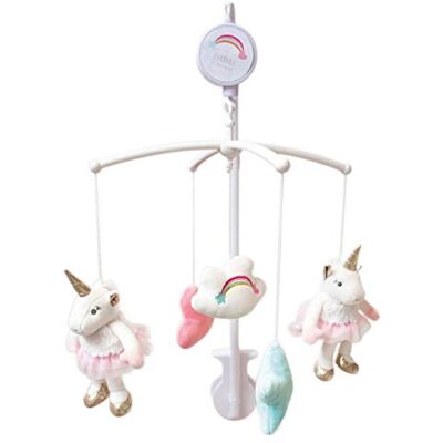 Doudou et Compagnie Mobile Musical Bébé Con Peluche unicorno 90 cm Bianco Ma Jolie Licorne Doudou et Compagnie Mobile Musical Bébé Con Peluche unicorno 90 cm Bianco Ma Jolie Licorne