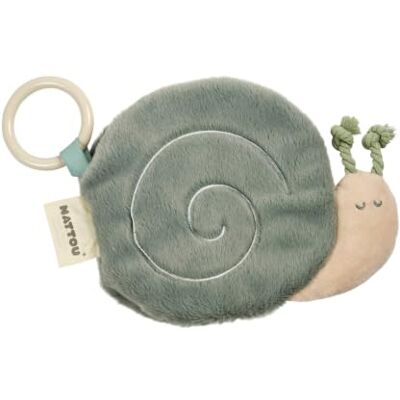 Nattou Loulou Libro attività Lumaca, Libro Frusciante per Bambini, Giocattolo per Bambini, Libro Morbido in Tessuto per Bambini, 15 cm, Verde, Beige, Ecru Nattou Loulou Libro attività Lumaca, Libro Frusciante per Bambini, Giocattolo per Bambini, Libro Morbido in Tessuto per Bambini, 15 cm, Verde, Beige, Ecru