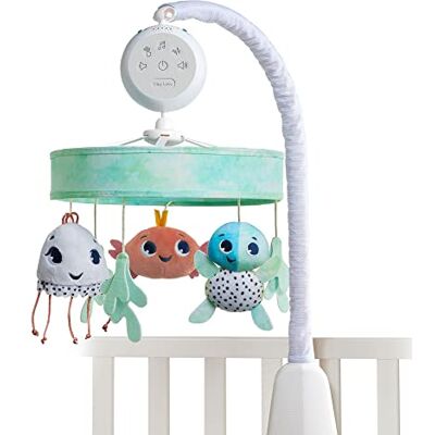 Tiny Love Il Mondo Sottomarino Giostrina culla neonato, giostrina musicale lettino con 30 minuti musica e rumore bianco, collezione Treasure the Ocean Tiny Love Il Mondo Sottomarino Giostrina culla neonato, giostrina musicale lettino con 30 minuti musica e rumore bianco, collezione Treasure the Ocean