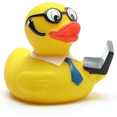 Duckshop Paperella di gomma con computer portatile Duckshop Paperella di gomma con computer portatile