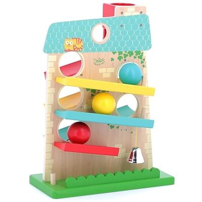 Vilac Casa delle Palline Illustrata Giocattolo Prima Infanzia Bebè dai 12 Mesi Vilac Casa delle Palline Illustrata Giocattolo Prima Infanzia Bebè dai 12 Mesi