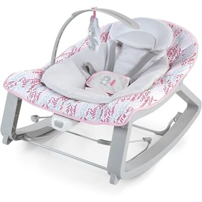Ingenuity Keep Cozy 3-in-1 Grow with Me Seggiolino dondolo e rimbalzante con vibrazioni e barra giochi, 0-30 mesi, fino a 18 kg, colore Rosa Lily Ingenuity Keep Cozy 3-in-1 Grow with Me Seggiolino dondolo e rimbalzante con vibrazioni e barra giochi, 0-30 mesi, fino a 18 kg, colore Rosa Lily