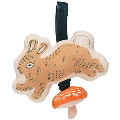 Manhattan Toy - Button Bunny Brahm's Lullaby Pull-Giocattolo Musicale con Campanellino e Anello in Tessuto Regolabile per vettori e culle, Multicolore, Manhattan Toy - Button Bunny Brahm's Lullaby Pull-Giocattolo Musicale con Campanellino e Anello in Tessuto Regolabile per vettori e culle, Multicolore,