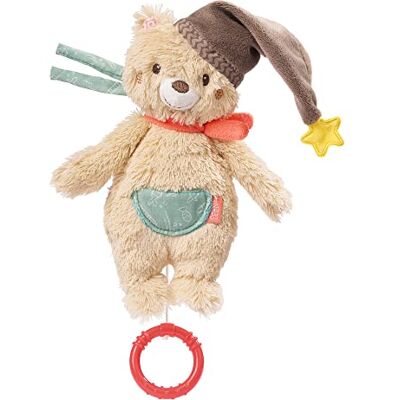 Fehn carillon orso peluche e aiuto per addormentarsi: Carillon a carica con dolce melodia ninna nanna di Brahms calma in ogni situazione per neonati e bambini da 0 mesi Fehn carillon orso peluche e aiuto per addormentarsi: Carillon a carica con dolce melodia ninna nanna di Brahms calma in ogni situazione per neonati e bambini da 0 mesi