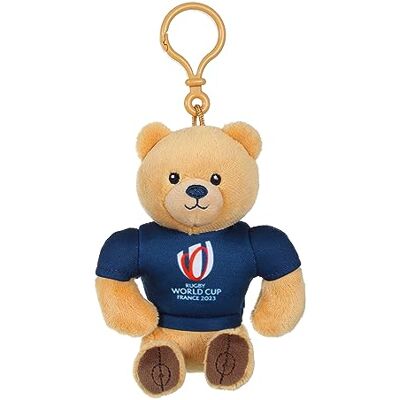 Gipsy Toys Orso portachiavi della Coppa del Mondo di rugby Francia 2023 (RWC) Peluche con licenza ufficiale 10 cm di altezza Beige marino Gipsy Toys Orso portachiavi della Coppa del Mondo di rugby Francia 2023 (RWC) Peluche con licenza ufficiale 10 cm di altezza Beige marino