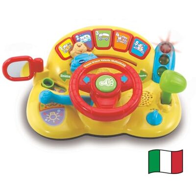 VTech Vroom Vroom Volante Multiattivita Interattivo 12-36 Mesi Cruscotto Interattivo, Macchinina Comandabile, Chiave, Indicatore Direzione, Lingua Italiana, Batterie Incluse VTech Vroom Vroom Volante Multiattivita Interattivo 12-36 Mesi Cruscotto Interattivo, Macchinina Comandabile, Chiave, Indicatore Direzione, Lingua Italiana, Batterie Incluse
