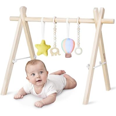 lionelo Anis Palestrina in Legno Pieghevole per Neonati Baby Gym con Giochi Rimovibili, Centro Attività e Giocattolo Montessori per lo Sviluppo Sensoriale lionelo Anis Palestrina in Legno Pieghevole per Neonati Baby Gym con Giochi Rimovibili, Centro Attività e Giocattolo Montessori per lo Sviluppo Sensoriale