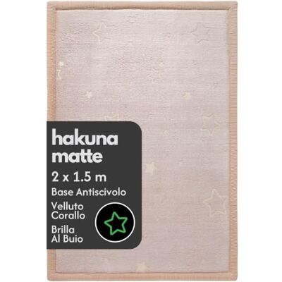 Hakuna Matte GlowCloud Tappeto da Gioco, 119,4 x 170,2 cm, con Stelle Velluto di Corallo ad Alta Densità, Per Gattonare e Giocare, Antiscivolo, Impermeabile Hakuna Matte GlowCloud Tappeto da Gioco, 119,4 x 170,2 cm, con Stelle Velluto di Corallo ad Alta Densità, Per Gattonare e Giocare, Antiscivolo, Impermeabile
