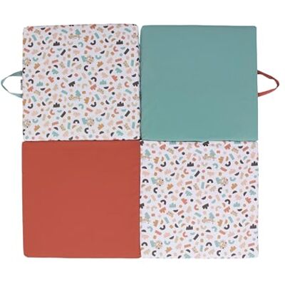 TINEO Malin Tappeto gioco - Geometrico / Animali - 120x120cm TINEO Malin Tappeto gioco - Geometrico / Animali - 120x120cm