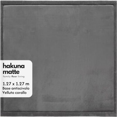 Hakuna Matte CloudSoft Tappetino da gioco per bambini, Grigio Super morbido e sicuro, decorazione di lusso per la camera dei bambini, extra spessa, ammortizzante, comfort della pancia e Hakuna Matte CloudSoft Tappetino da gioco per bambini, Grigio Super morbido e sicuro, decorazione di lusso per la camera dei bambini, extra spessa, ammortizzante, comfort della pancia e
