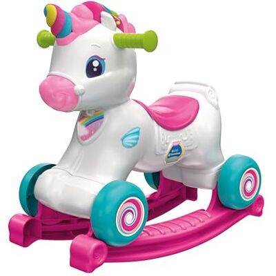Clementoni L'Unicorno Dondolo Unicorno e Corridoio con Musica, Canzoni e contenuti educativi: Numeri, Lettere, per Bambini a Partire da 12 Mesi Clementoni L'Unicorno Dondolo Unicorno e Corridoio con Musica, Canzoni e contenuti educativi: Numeri, Lettere, per Bambini a Partire da 12 Mesi