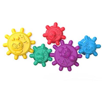 Baby Einstein Gears of Discovery, 5 Ingranaggi Multicolori con Ventosa, Giocattolo educativo e sensoriale, Adatto per Il Bagno, Terra e Viaggio, 6 Mesi + Baby Einstein Gears of Discovery, 5 Ingranaggi Multicolori con Ventosa, Giocattolo educativo e sensoriale, Adatto per Il Bagno, Terra e Viaggio, 6 Mesi +