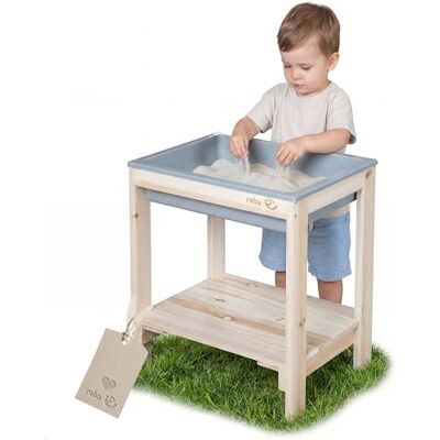 roba Outdoor + Tavolo da Gioco “Tiny” con Vaschetta da Gioco Tavolo per Sabbia e Fango Resistente alle Intemperie in Legno Massello Da 18 Mesi Naturale Non Trattato roba Outdoor + Tavolo da Gioco “Tiny” con Vaschetta da Gioco Tavolo per Sabbia e Fango Resistente alle Intemperie in Legno Massello Da 18 Mesi Naturale Non Trattato