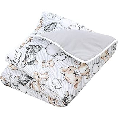 TupTam Tappeto gioco neonato 120x120 cm – Imbottito, morbido, cotone, Safari TupTam Tappeto gioco neonato 120x120 cm – Imbottito, morbido, cotone, Safari
