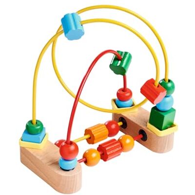 Eichhorn Fiocco motorio – Giocattolo colorato con Diverse Perle e Forme, favorisce la coordinazione e Le capacità motorie, in Legno di faggio, Acero e Metallo, 9 x 16 x 17 cm, a Partire da 1 Anno Eichhorn Fiocco motorio – Giocattolo colorato con Diverse Perle e Forme, favorisce la coordinazione e Le capacità motorie, in Legno di faggio, Acero e Metallo, 9 x 16 x 17 cm, a Partire da 1 Anno