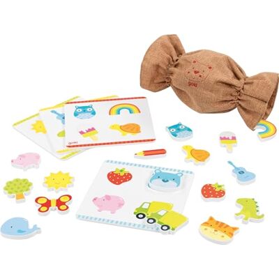 Goki - Lotto in Legno e Tessuto, 16 Diversi Motivi, Gioco Giocattolo educativo, stimola Le abilità motorie e la comprensione della Forma nei Bambini, Set da 21 Pezzi, a Partire dai 3 Anni, Goki - Lotto in Legno e Tessuto, 16 Diversi Motivi, Gioco Giocattolo educativo, stimola Le abilità motorie e la comprensione della Forma nei Bambini, Set da 21 Pezzi, a Partire dai 3 Anni,