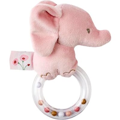 Nattou Sonaglio con Anello in Silicone, Elefante, Circa 15 cm, 100% Poliestere, FanFan, Rosa Scuro Nattou Sonaglio con Anello in Silicone, Elefante, Circa 15 cm, 100% Poliestere, FanFan, Rosa Scuro