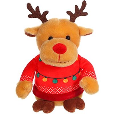 Gipsy TOYS Les Amis Pull Ugly 24 cm Maglia rossa renna Peluche per bambini Disponibile nel modello 15 cm Gipsy TOYS Les Amis Pull Ugly 24 cm Maglia rossa renna Peluche per bambini Disponibile nel modello 15 cm