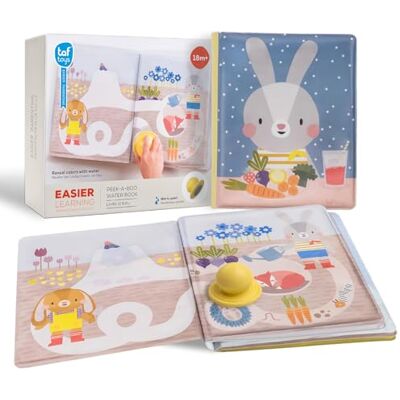 Taf Toys Libro Magico ad Acqua per Bambini – 12 Pagine Riutilizzabili con Pennarello ad Acqua Incluso – Immagini Colorate che Appaiono con l’Acqua – Stimola i Sensi e la Curiosità – Dai 18 Mesi – 21,5 x 17 cm Taf Toys Libro Magico ad Acqua per Bambini – 12 Pagine Riutilizzabili con Pennarello ad Acqua Incluso – Immagini Colorate che Appaiono con l’Acqua – Stimola i Sensi e la Curiosità – Dai 18 Mesi – 21,5 x 17 cm