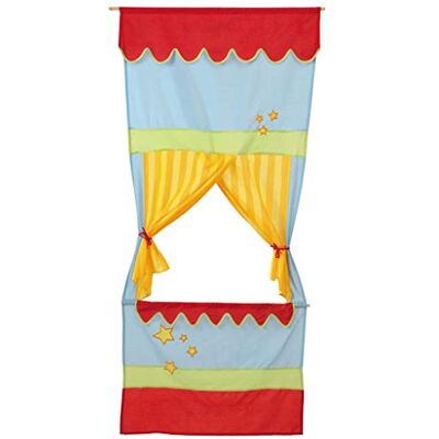 roba Teatro delle Marionette Punch e Judy per Bambini Salvaspazio con Palcoscenico e Sipario Gioco Olistico da Appendere alla Parete Azzurro/Giallo/Rosso roba Teatro delle Marionette Punch e Judy per Bambini Salvaspazio con Palcoscenico e Sipario Gioco Olistico da Appendere alla Parete Azzurro/Giallo/Rosso
