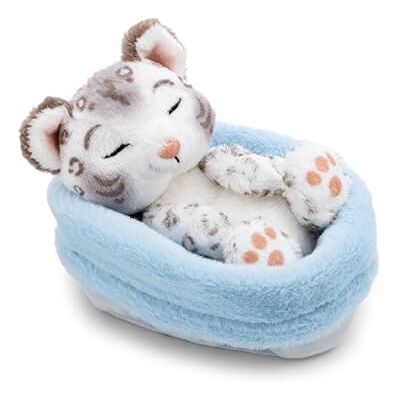 NICI Morbido leopardo delle nevi di peluche, 12 cm, bianco NICI Morbido leopardo delle nevi di peluche, 12 cm, bianco