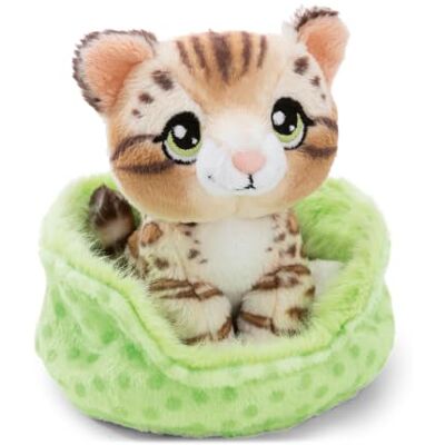 NICI Peluche Gatto Bengala tigrato nel Cestino, 12 cm Morbido e tenero, perfetto da coccolare e regalare, ideale per bambini e adulti in ogni occasione NICI Peluche Gatto Bengala tigrato nel Cestino, 12 cm Morbido e tenero, perfetto da coccolare e regalare, ideale per bambini e adulti in ogni occasione