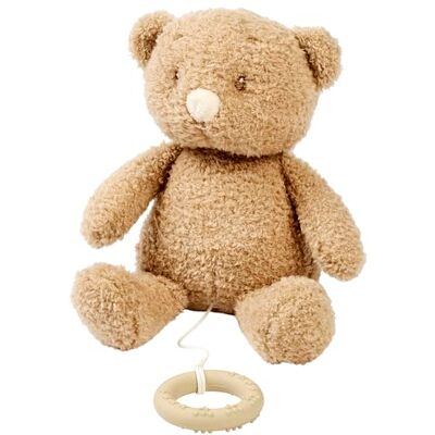 Nattou Carillon, Orsetto, Ninna Nanna "La-Le-Lu", Con Anello, 100% Poliestere, Teddy, Marrone Nattou Carillon, Orsetto, Ninna Nanna "La-Le-Lu", Con Anello, 100% Poliestere, Teddy, Marrone