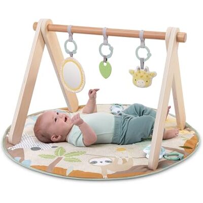 Ingenuity Wonder & Wood Palestrina con arco in legno e 3 giochi removibili, tappetino lavabile in lavatrice, 0-36 mesi, unisex Ingenuity Wonder & Wood Palestrina con arco in legno e 3 giochi removibili, tappetino lavabile in lavatrice, 0-36 mesi, unisex