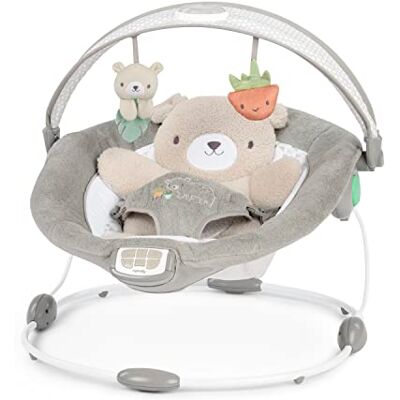 Ingenuity Sdraietta InLighten con arco giochi luminoso e cuscino amovibile di Nate l’Orsetto, per neonati e bambini Ingenuity Sdraietta InLighten con arco giochi luminoso e cuscino amovibile di Nate l’Orsetto, per neonati e bambini