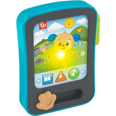 Fisher Price Baby Learning Toy Laugh & Learn Puppy's Storytime Reader Pretend Tablet con Musica e luci dai 6 Mesi in su, Versione multilingua: Inglese, Francese, Tedesco, Fisher Price Baby Learning Toy Laugh & Learn Puppy's Storytime Reader Pretend Tablet con Musica e luci dai 6 Mesi in su, Versione multilingua: Inglese, Francese, Tedesco,