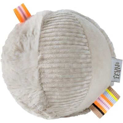 Fehn Palla da gioco con sonaglio con bradipo, mix di materiali, per lanciare, afferrare, da far rotolare, stimola le capacità motorie del bambino, per neonati e bambini da 0 mesi Fehn Palla da gioco con sonaglio con bradipo, mix di materiali, per lanciare, afferrare, da far rotolare, stimola le capacità motorie del bambino, per neonati e bambini da 0 mesi
