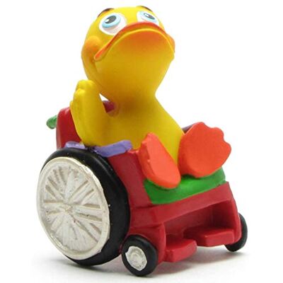 Duckshop Paperella da bagno per sedia a rotelle, motivo: "Rolli Duck", L: 6,5 cm Duckshop Paperella da bagno per sedia a rotelle, motivo: "Rolli Duck", L: 6,5 cm