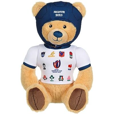 Gipsy Toys Orsetto con maglietta della Coppa del Mondo di Rugby 20 Nazioni Francia 2023 (RWC) Peluche con licenza ufficiale 24 cm di altezza Beige Navy Blue White Gipsy Toys Orsetto con maglietta della Coppa del Mondo di Rugby 20 Nazioni Francia 2023 (RWC) Peluche con licenza ufficiale 24 cm di altezza Beige Navy Blue White