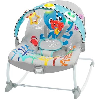 Baby Einstein , Dondolo musicale per neonati e bimbi Kick to It Opus Ocean Explorers Baby Einstein , Dondolo musicale per neonati e bimbi Kick to It Opus Ocean Explorers