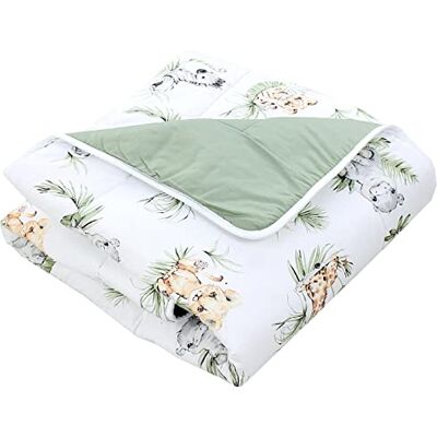 TupTam Tappeto gioco neonato 120x120 cm – Imbottito, morbido, cotone, Safari/Leone/Marrone/Foglie/Verde TupTam Tappeto gioco neonato 120x120 cm – Imbottito, morbido, cotone, Safari/Leone/Marrone/Foglie/Verde