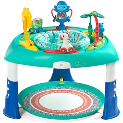 Infantino 3-in-1 Spin & Stand Entertainer 360 Seat and Activity Table with Simple Store-Away Design, Multi-Coloured Infantino 3-in-1 Spin & Stand Entertainer 360 Seat and Activity Table with Simple Store-Away Design, Multi-Coloured