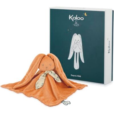 KALOO , Lapinoo Doudou Coniglio per Neonati, Albicocca, 30 cm Dalla Nascita, Fronte in Velluto a Coste e Retro in Viscosa, Orecchie Lunghe, Confezione Regalo Personalizzabile, 0-36 Mesi KALOO , Lapinoo Doudou Coniglio per Neonati, Albicocca, 30 cm Dalla Nascita, Fronte in Velluto a Coste e Retro in Viscosa, Orecchie Lunghe, Confezione Regalo Personalizzabile, 0-36 Mesi