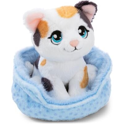 NICI Peluche Gatto Portafortuna Tricolore nel Cestino, 12 cm Morbido e tenero, perfetto da coccolare e regalare, ideale per bambini e adulti in ogni occasione NICI Peluche Gatto Portafortuna Tricolore nel Cestino, 12 cm Morbido e tenero, perfetto da coccolare e regalare, ideale per bambini e adulti in ogni occasione