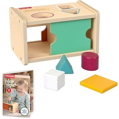 Fisher Price Scatola Montessori in Legno attività di apprendimento Fisher Price Scatola Montessori in Legno attività di apprendimento