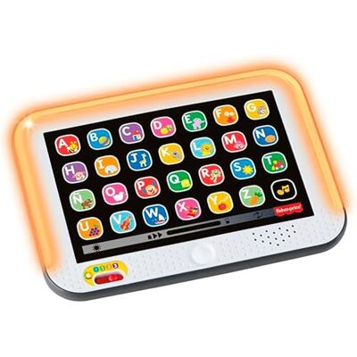 Fisher Price Laugh & Learn Smart Stages Tablet interattivo con musica e luci per ragazzi e ragazze a partire da 1 anno, versione Castellano, Fisher Price Laugh & Learn Smart Stages Tablet interattivo con musica e luci per ragazzi e ragazze a partire da 1 anno, versione Castellano,