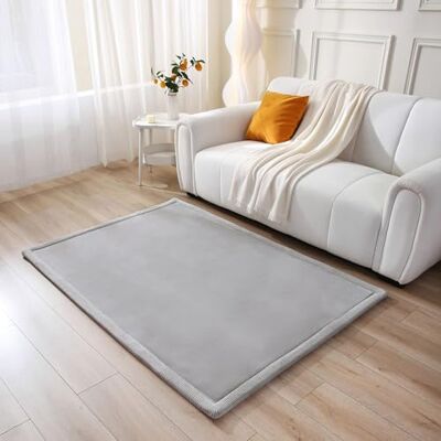 Hakuna Matte Tappeto da gioco, grigio, 170 x 120 x 2,5 cm in velluto corallo Hakuna Matte Tappeto da gioco, grigio, 170 x 120 x 2,5 cm in velluto corallo