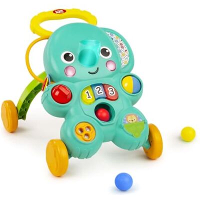Bright Starts , Girello Ball Play 2 in 1 Elefante con luci e musica, unisex, dai 6 mesi in su Bright Starts , Girello Ball Play 2 in 1 Elefante con luci e musica, unisex, dai 6 mesi in su