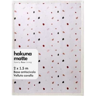 Hakuna Matte Elegante tappetino da gioco per bambini in velluto corallo, 150 x 200 cm coriandoli, morbido 2,5 cm, high density foam ad alta densità, retro antiscivolo Hakuna Matte Elegante tappetino da gioco per bambini in velluto corallo, 150 x 200 cm coriandoli, morbido 2,5 cm, high density foam ad alta densità, retro antiscivolo