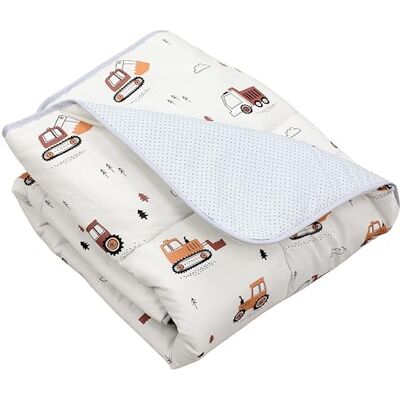 TupTam Tappeto gioco neonato 120x120 cm – Imbottito, morbido, cotone, Escavatore beige TupTam Tappeto gioco neonato 120x120 cm – Imbottito, morbido, cotone, Escavatore beige