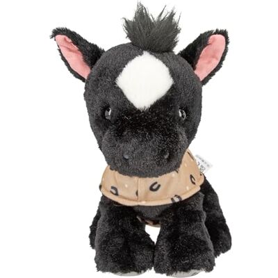 Depesche Miss Melody Cavallo Giocattolo di Peluche Angelo Nero in Bianco e Nero, Alto Circa 20 cm con Coperta per la Sella Depesche Miss Melody Cavallo Giocattolo di Peluche Angelo Nero in Bianco e Nero, Alto Circa 20 cm con Coperta per la Sella