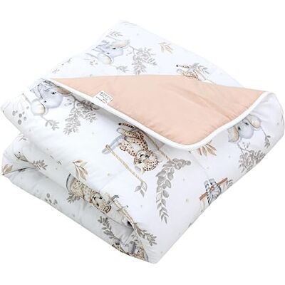 TupTam Tappeto gioco neonato 120x120 cm – Imbottito, morbido, cotone, Safari accumulo beige TupTam Tappeto gioco neonato 120x120 cm – Imbottito, morbido, cotone, Safari accumulo beige