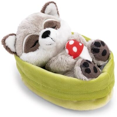 NICI Peluche Procione nel Cestino, 12 cm NICI Peluche Procione nel Cestino, 12 cm
