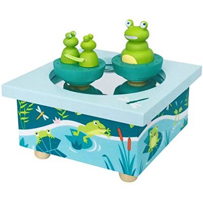 Trousselier S95005 Carillon con Figurine Magnetiche Dancing Music Box, 21 x 10,5 x 13 cm, Multicolore (Magnetico Rana ) Trousselier S95005 Carillon con Figurine Magnetiche Dancing Music Box, 21 x 10,5 x 13 cm, Multicolore (Magnetico Rana )